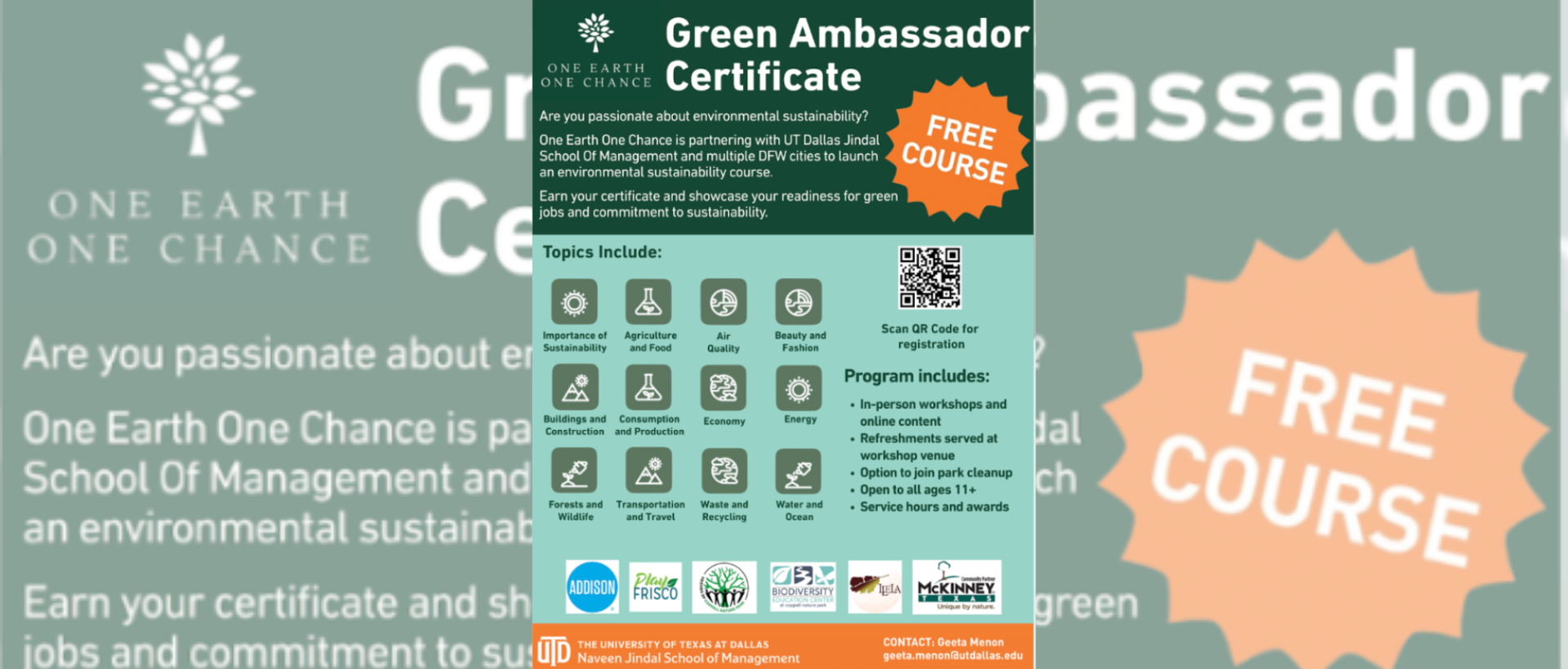 Online Green Ambassador Certification cover